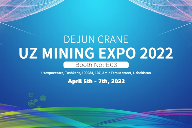 Крани ДеДжун відвідають виставку Uz Mining Expo-2022